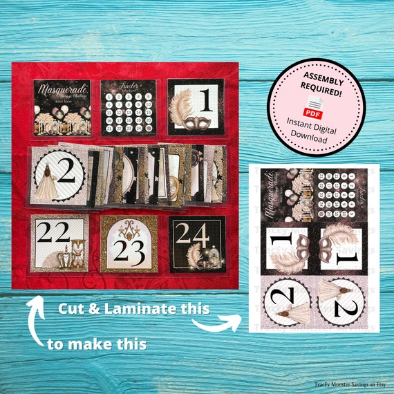 Masquerade Savings Challenge INSTANT DIGITAL DOWNLOAD Mini - Etsy.