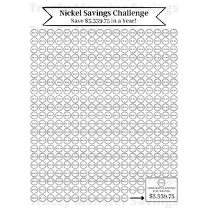 Nickel Savings Challenge | Nickel Challenge | Yearly Savings Challenge ...