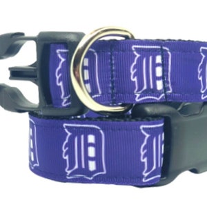 Detroit Tigers Dog Collar, MLB Dog Collar, Baseball Dog Collar, Dog Collar, 1" thick, adjustable collar