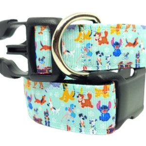 Dooney Disney Dogs, Disney Dog Characters, Dooney Dog Collar, Disney Collar, 3/4" & 1" thick collar, adjustable collar, leash