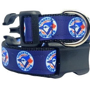 Toronto Blue Jays Dog Collar, MLB Dog Collar, Baseball Dog Collar, Dog Collar, 1" thick, adjustable collar