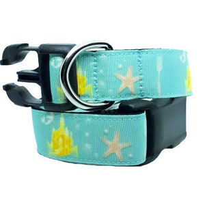 EXCLUSIVE - The Little Mermaid Dog Collar, Ariel Dog Collar, Mermaid Collar, Disney Movie Dog Collar, 1&quot; thick collar, adjustable collar
