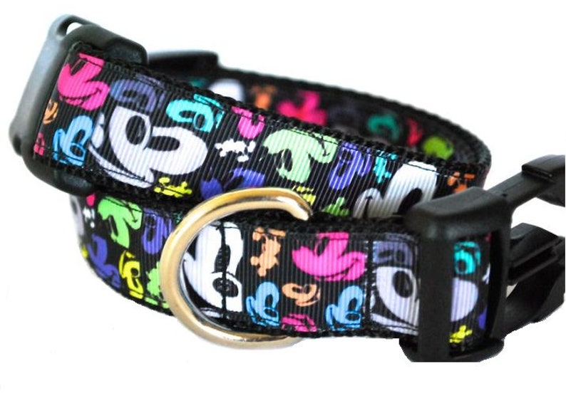 Mickey Mouse Dog Collar Mickey Mouse Disney Dog Collar Etsy