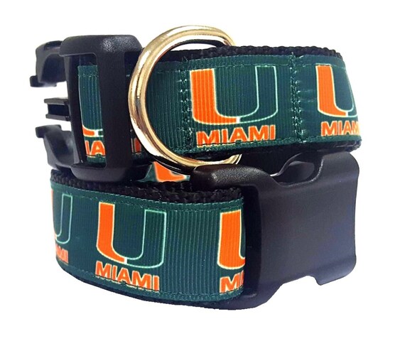 University of Miami Dog Collar Miami Football Dog Collar Miami