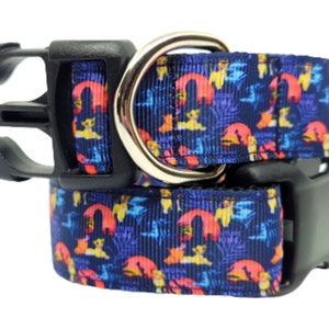 Lion King Dog Collar, Simba Dog Collar, Timon & Pumba Dog Collar, The Lion King, Disney Collar, 1" thick collar, adjustable collar, leash