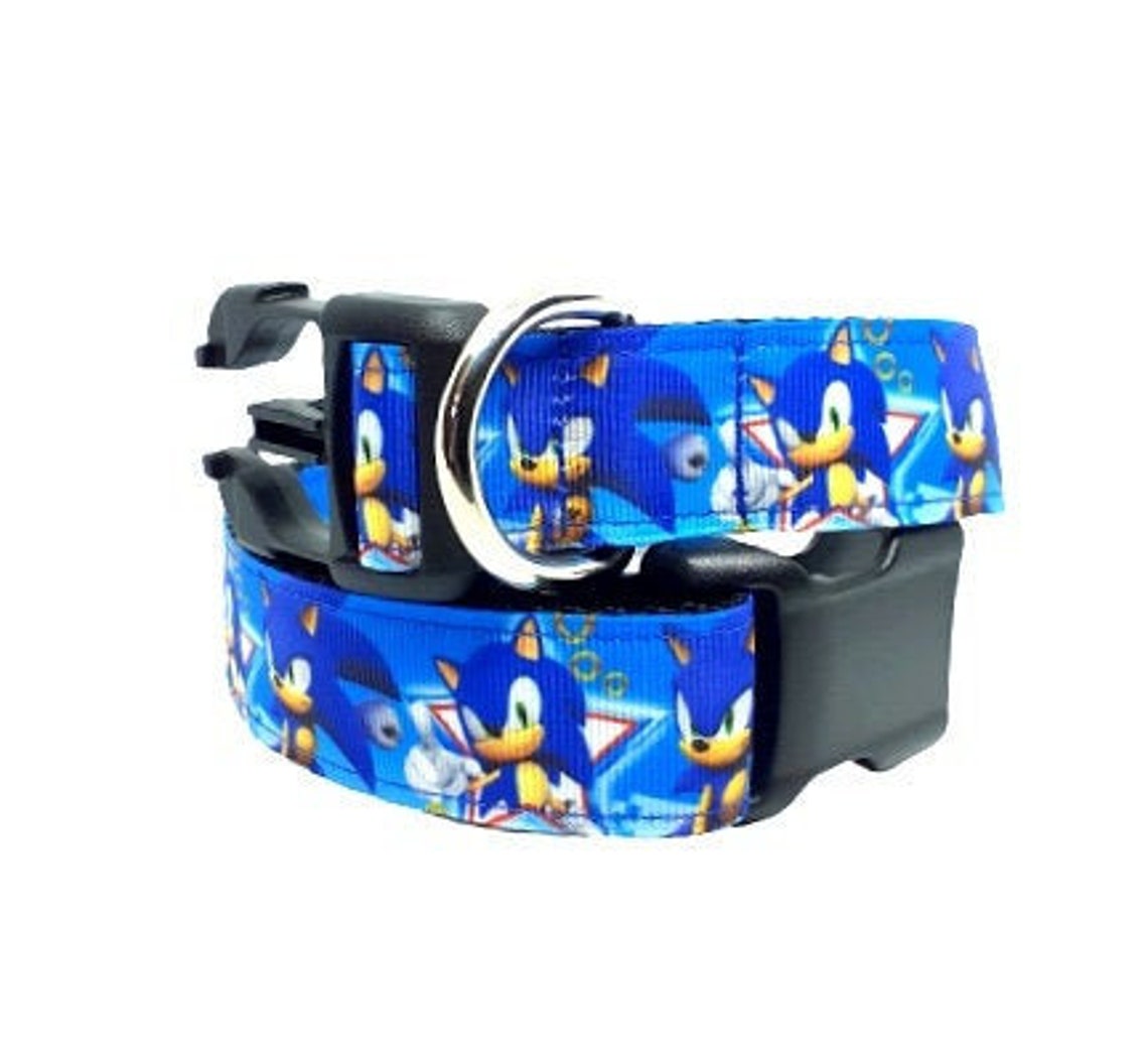 Sonic the Hedgehog Dog Collar Sonic Dog Collar Video Game Etsy