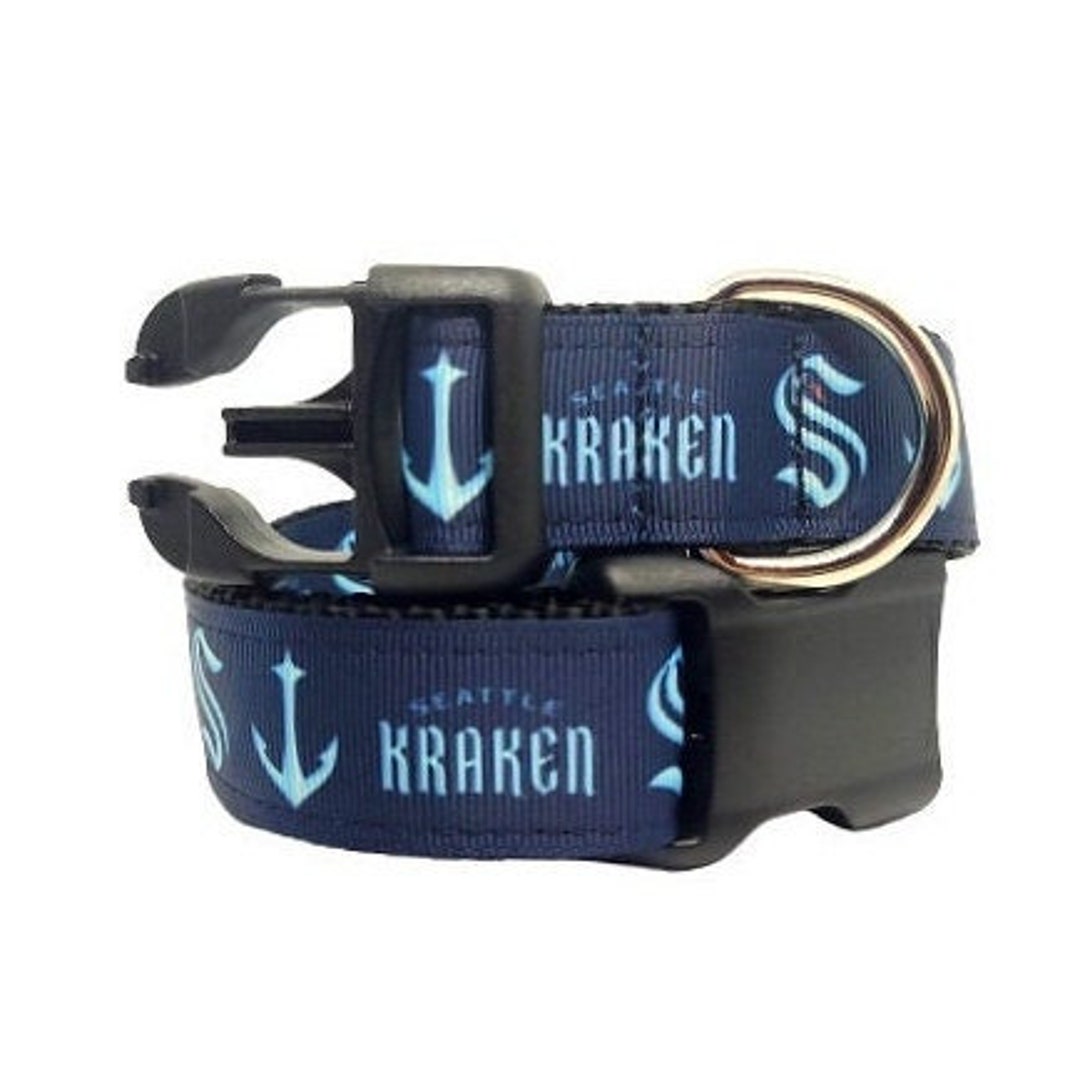 Seattle Kraken Dog Collar, Hockey Dog Collar, NHL Dog Collar, Pet