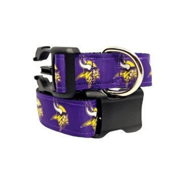 Minnesota Vikings Dog Collar Football Dog Collar NFL Dog Etsy