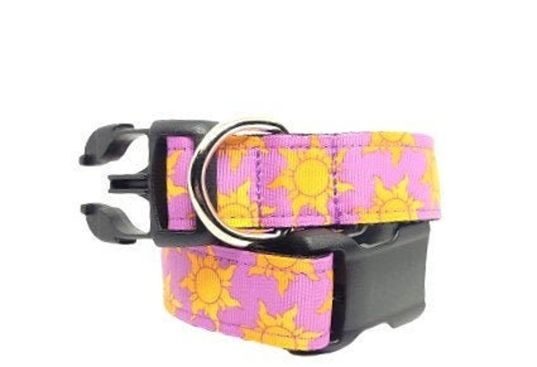 Tangled Dog Collar, Rapunzel Dog Collar, Sun Dog Collar, Disney Dog