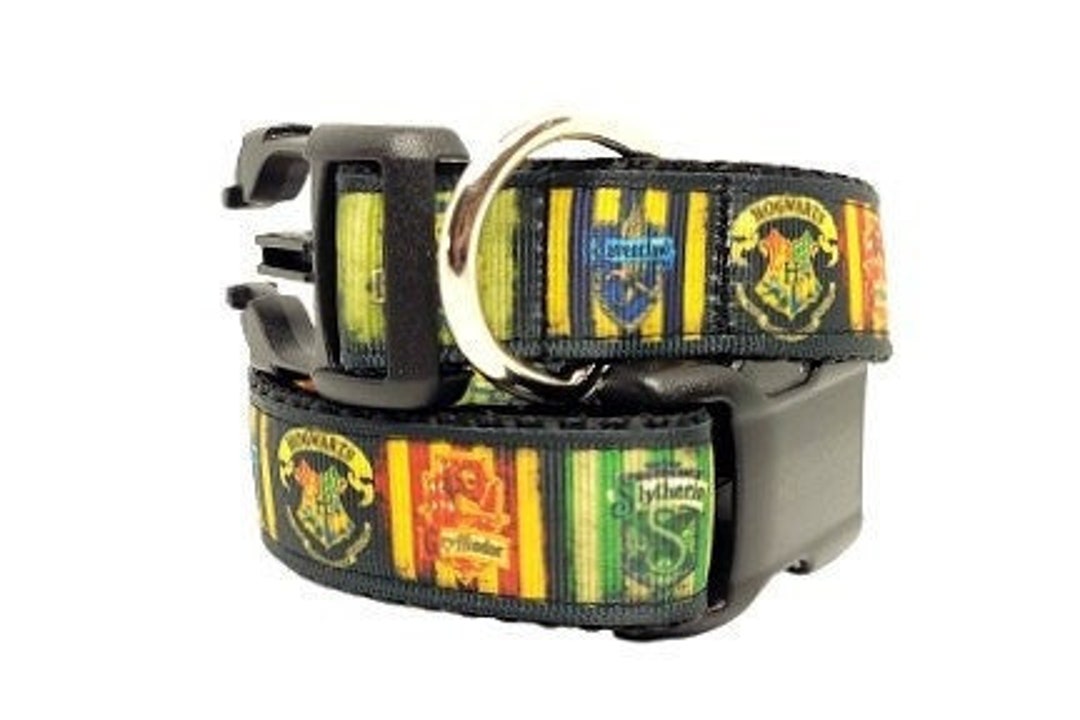Wizarding Dog Collar, Wizard House Dog Collar, Magic Dog Collar, HP Dog