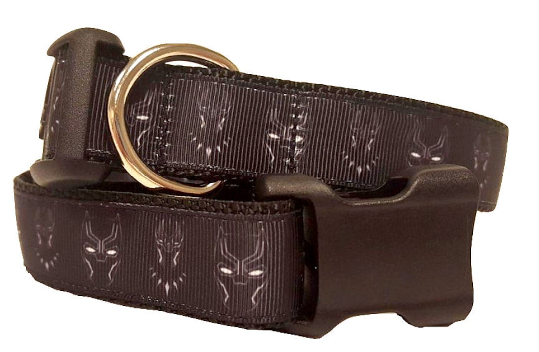 Black Panther Dog Collar Avengers Dog Collar Marvel Dog Etsy