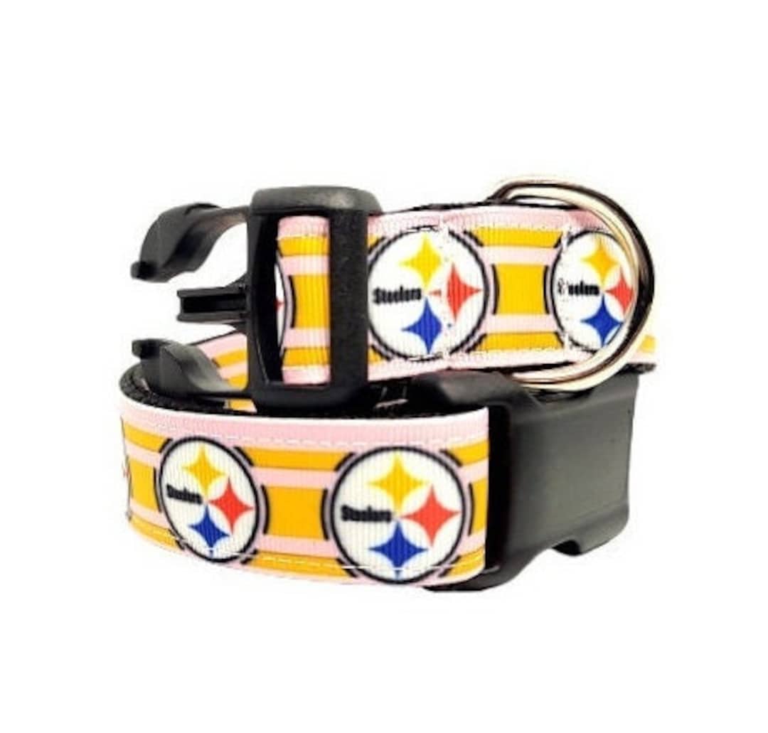Pittsburgh Steelers Dog Collar, Football Dog Collar, NFL Dog Collar, AFC Dog Collar, Pet Collar