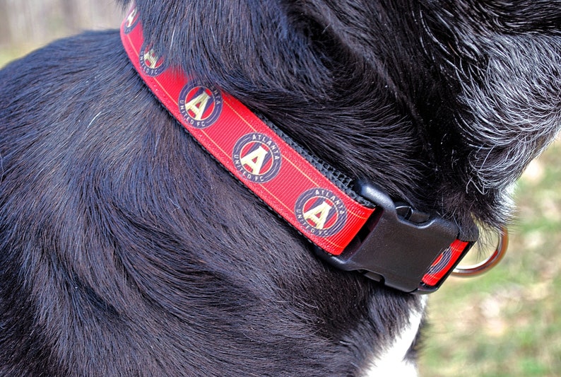 Atlanta United Dog Collar Sports Fan Dog Collar Soccer Dog Etsy