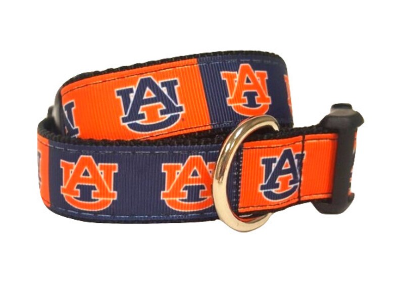 Auburn Football Dog Collar Auburn Tigers Dog Collar Auburn Etsy