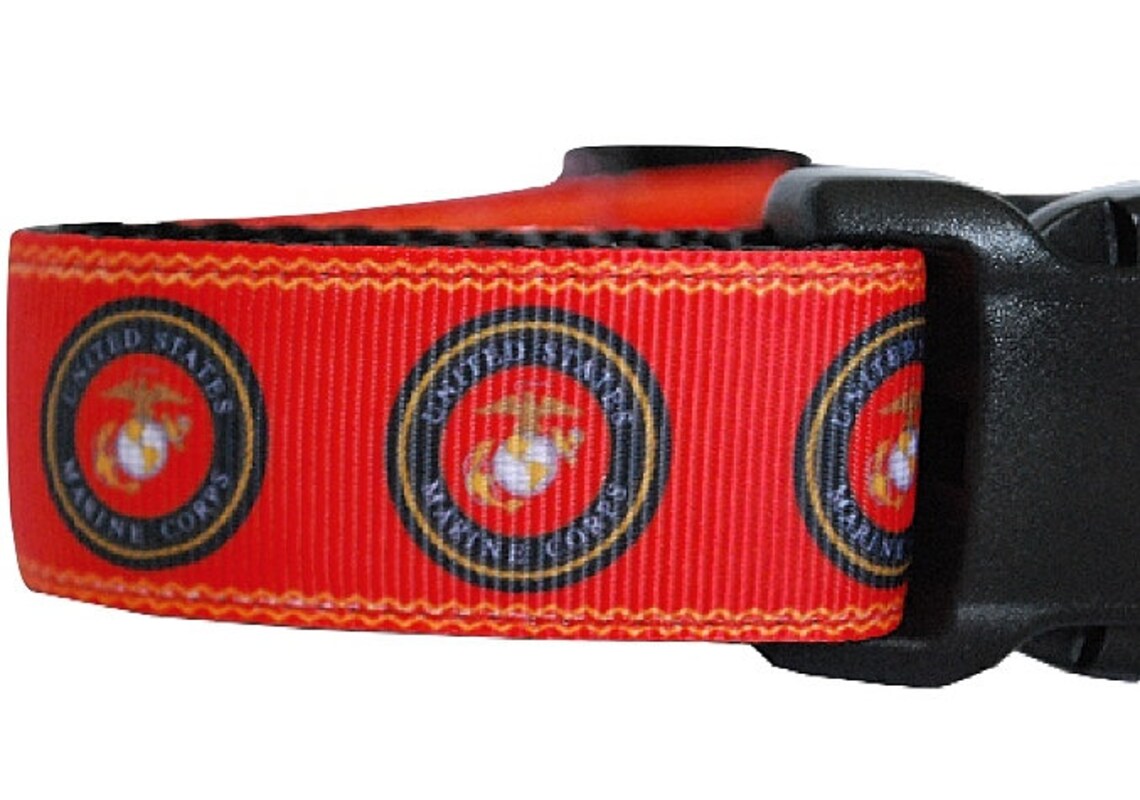 US Marines Dog Collar Marines Dog Collar US Military Dog | Etsy