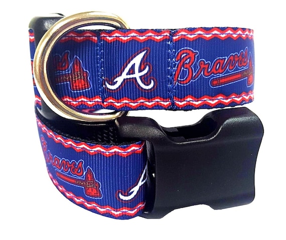 leather baseball dog collar