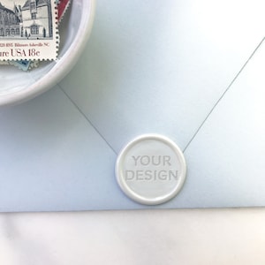 Sello de cera personalizado / Sellos de cera adhesivos / Sellos de cera de letras / Sellos de invitación de boda / Sellos de cera para pelar y pegar / Logotipo / Marca