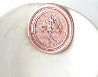Bouquet Wax Seals, Peel and Stick Wedding Invitation Seal