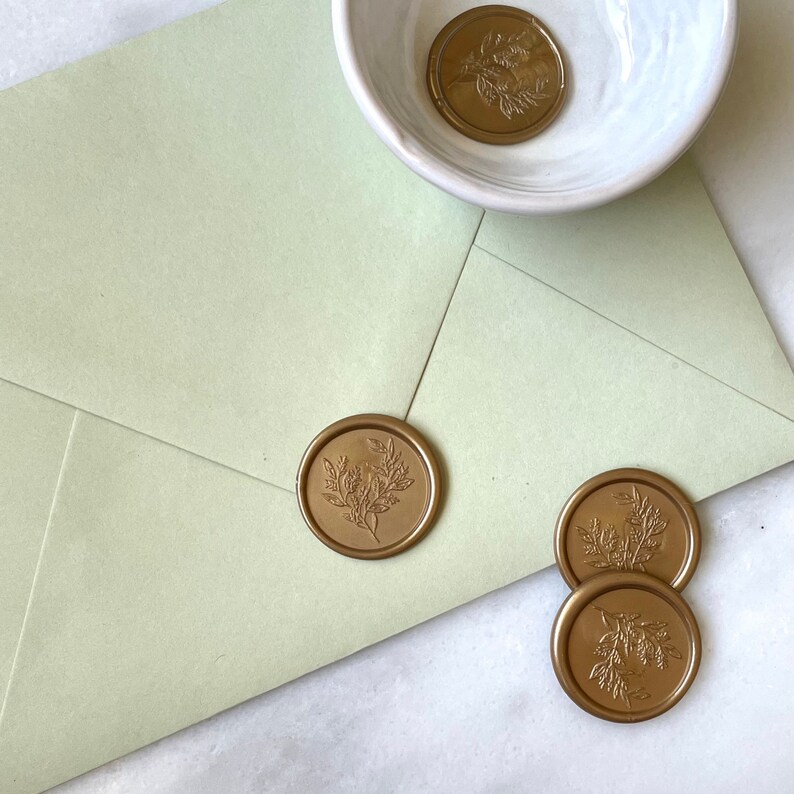eucalyptus wax seal stamp