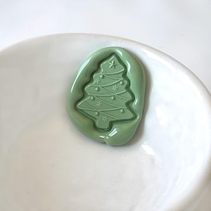 Lakzegels voor kerstboomuitsparing / zelfklevende lakzegels / kerstkaarten / lakzegels afpellen en plakken / lakzegels vakantie / decoratieve zegels