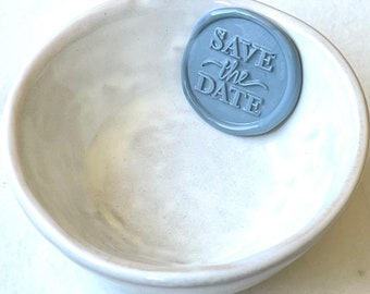 Save the Date Wax Seal / Adhesive Wax Seals / Wedding Invitation Seals / Peel and Stick Wax Seals / Decorative Seals / Calligraphy
