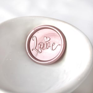 ラブシール / 粘着ワックスシール / 結婚式招待状シール / 剥がして貼るワックスシール / 装飾シール / カリグラフィー / ハート / バレンタイン