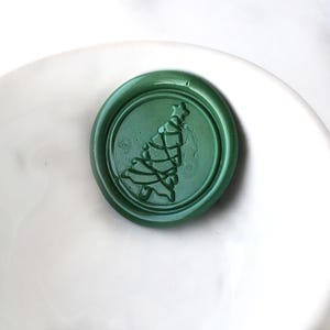 Christmas Tree Wax Seals / Adhesive Wax Seals / Christmas Cards / Peel and Stick Wax Seals / Holiday Wax Seals / Decorative Seals / Pine