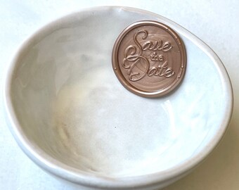 Save the Date Wax Seal / Adhesive Wax Seals / Wedding Invitation Seals / Peel and Stick Wax Seals / Decorative Seals / Calligraphy