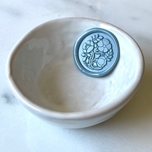 Floral Wax Seal / Adhesive Wax Seals / Botanical Wax Seals / Wedding Invitation Seals / Peel and Stick Wax Seals / Floral Wax Seals