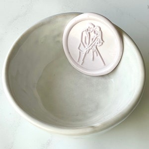 Sello de cera para novia y novio / Sellos de cera adhesivos / Sellos de invitación de boda / Sellos de cera para pelar y pegar / Sellos decorativos