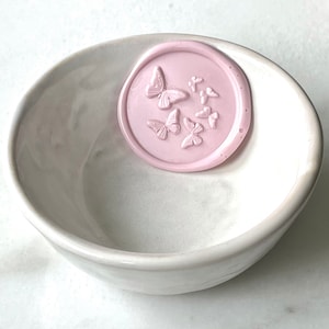 Selo de cera de borboletas / Selos de cera adesivos / Selos de convite de casamento / Selos de cera descascáveis e adesivos / Selos decorativos / Jardim