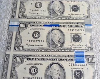 vintage dollar bills etsy