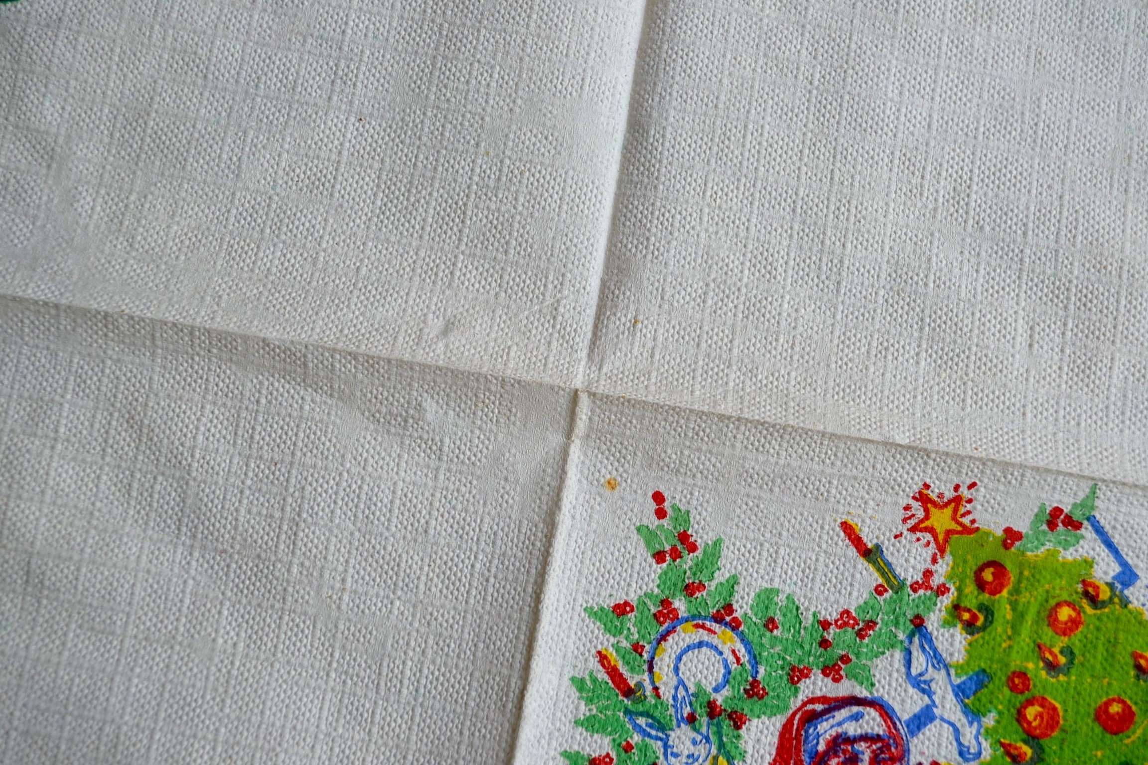 Vintage Paper Christmas Napkins 1950's Santa Filling Etsy