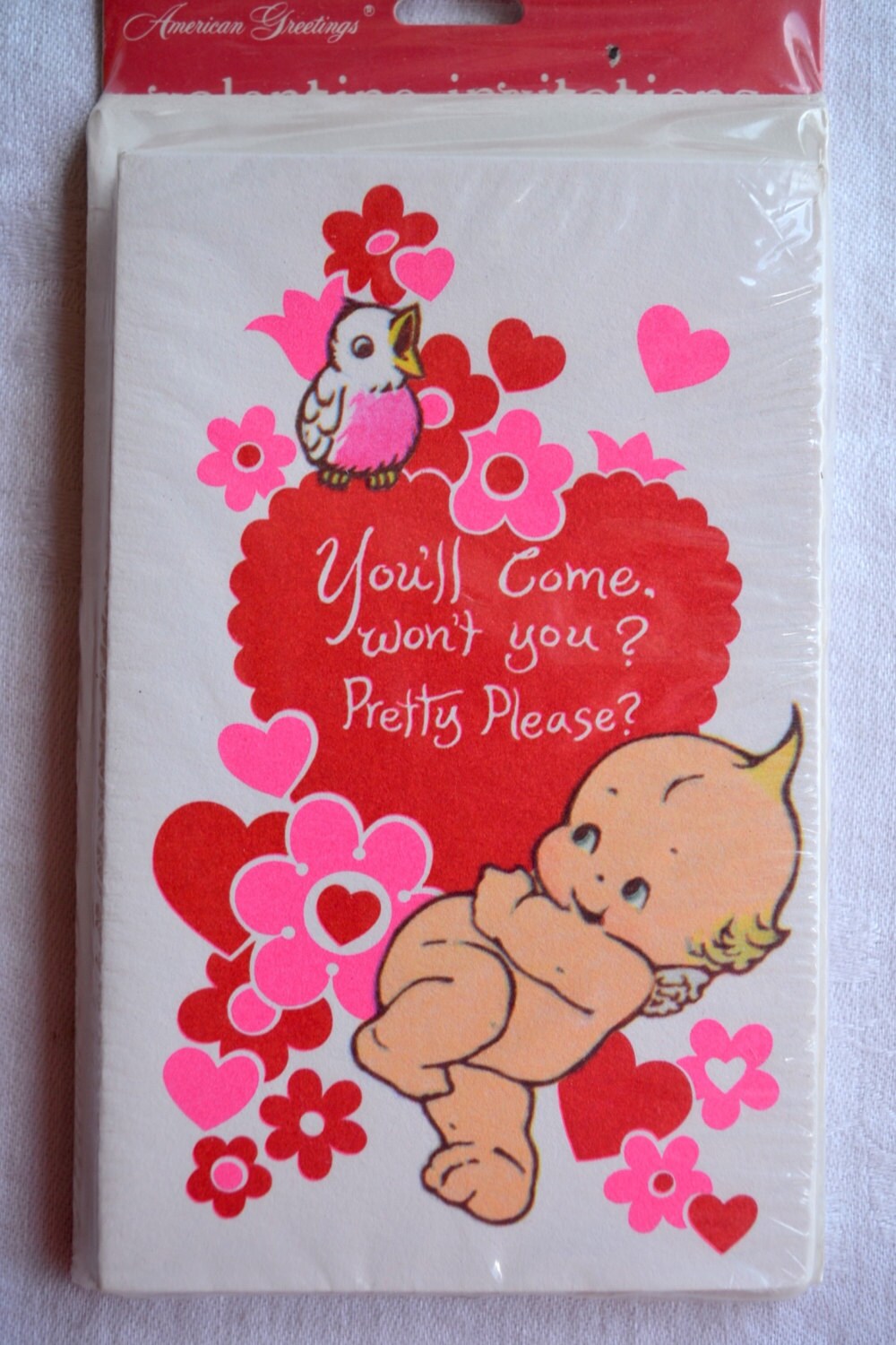 vintage party invitations kewpie