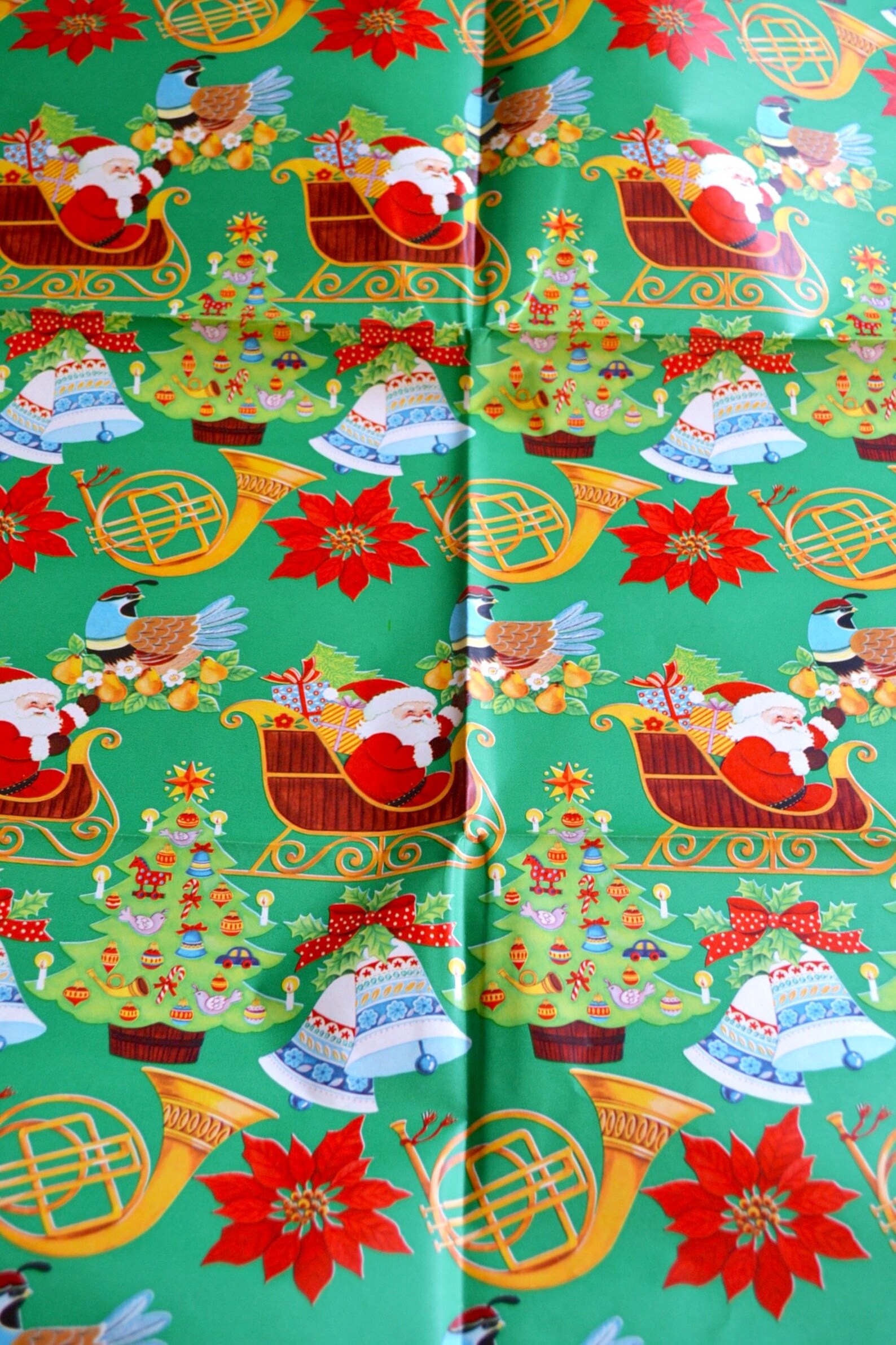 1970s Christmas Wrapping Paper 