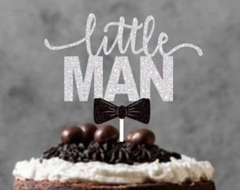 Little Man Cake Topper Little Man Baby Shower Little Man Party Decorations Baby Shower Cake Topper
