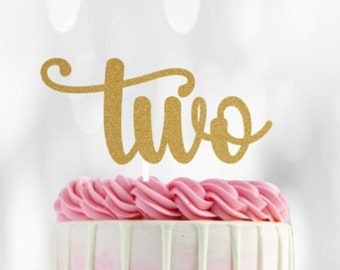 Two Cake Topper Second Birthday Cake Topper 2nd Birthday Decor Two Birthday Cake Topper Two Birthday Cake Decor Two Birthday Cake Sign