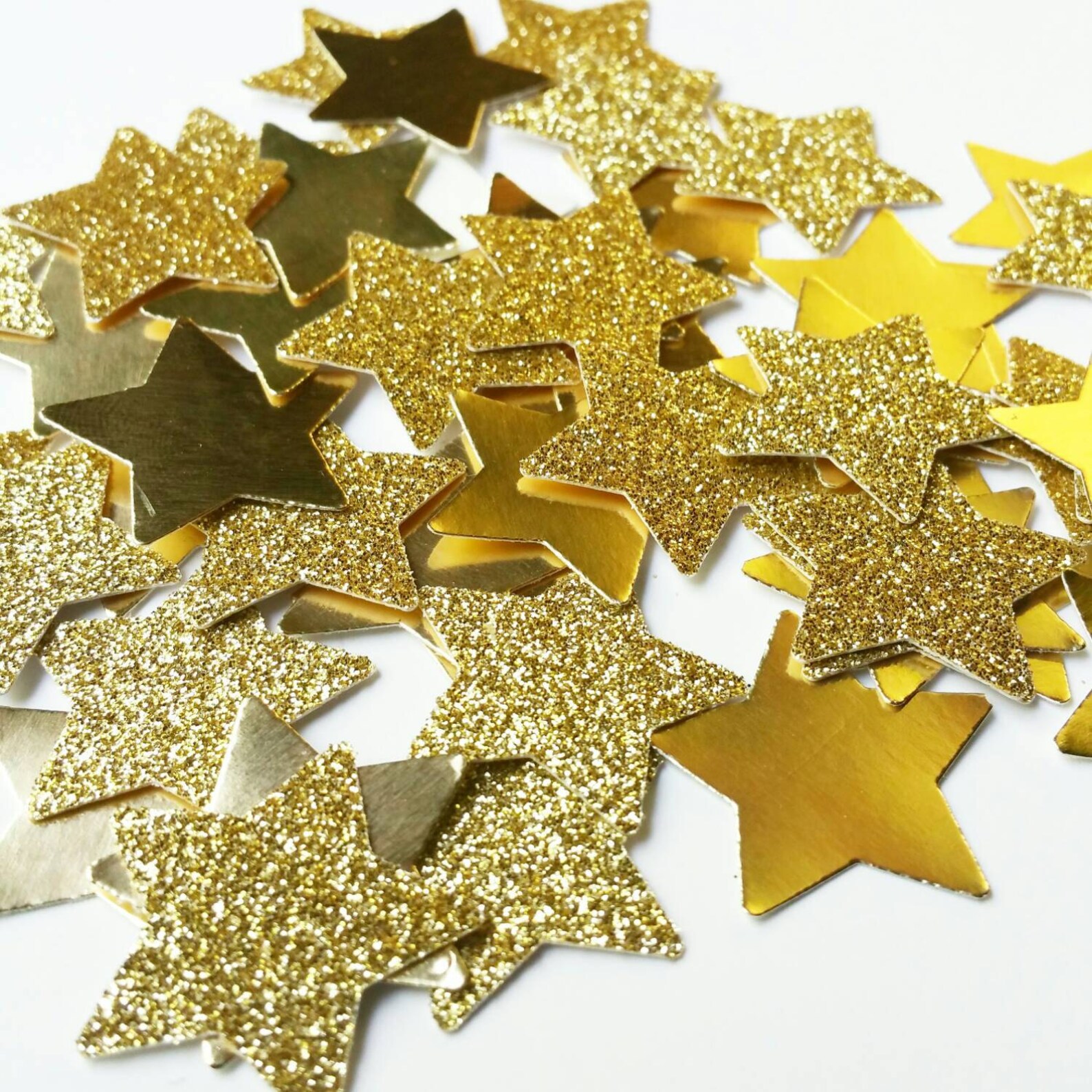 Star Confetti Gold Star Confetti Metallic Gold Star Confetti Etsy
