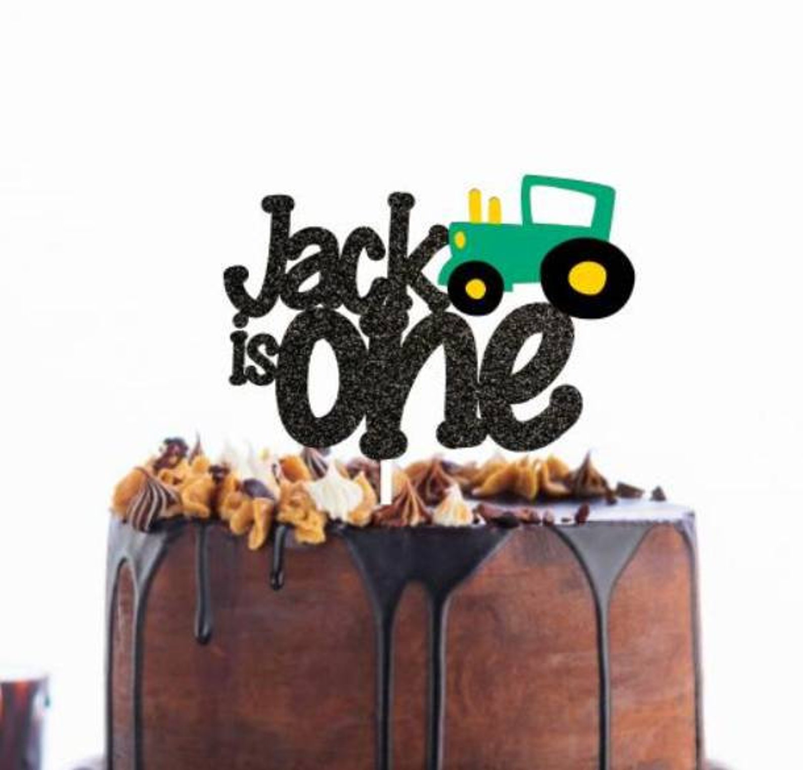 Tractor Cake Topper Tractor Topper Custom Tractor Cake Etsy