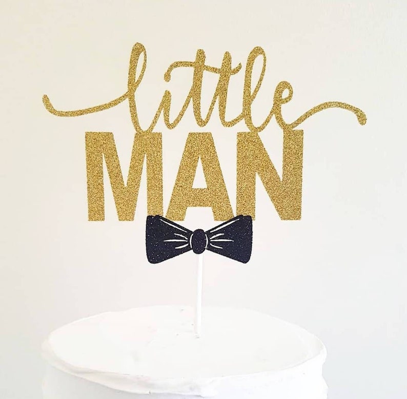 Little Man Cake Topper Little Man Baby Shower Little Man Party | Etsy
