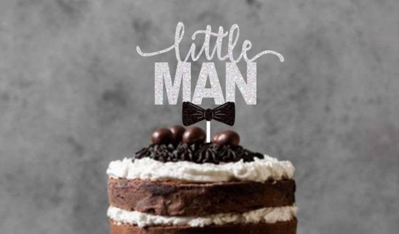 Little Man Cake Topper Little Man Baby Shower Little Man Party | Etsy