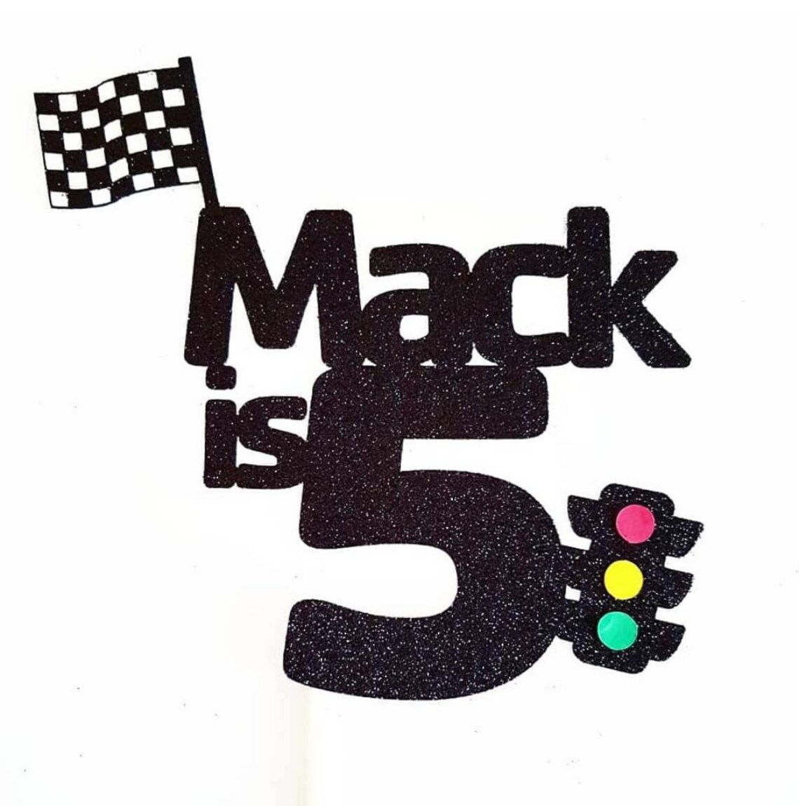 Race Car Cake Topper Custom Race Car Birthday Topper Racing Etsy