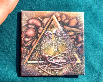 skeletons magnet flamgu love art "Akasha's Immortal Kiss"