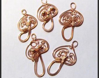 Magical Mushroom Charm or Pendant, Wire Work Tutorial