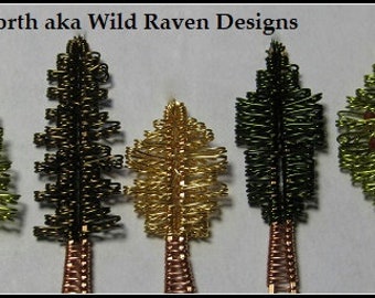 Whimsical, Wonderful Woods, Wire Weave Forest Variety of Trees Tutorial