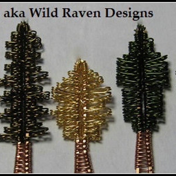 Whimsical, Wonderful Woods, Wire Weave Forest Variety of Trees Tutorial