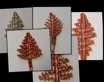 Evergreen Pine Trees Expanded Tutorial for Embellishments Adding that Special Touch of Nature to your Wire Work
