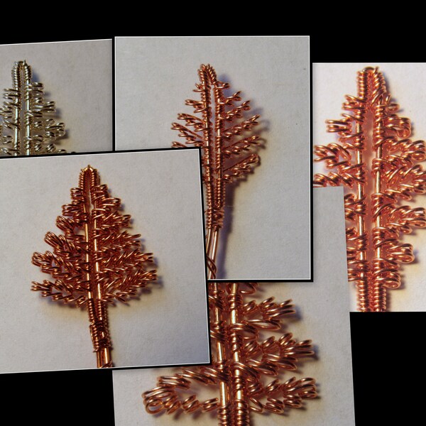 Evergreen Pine Trees Expanded Tutorial for Embellishments ONLY TREE TUTORIAL~(3 Trees) ~ Please read the full description.