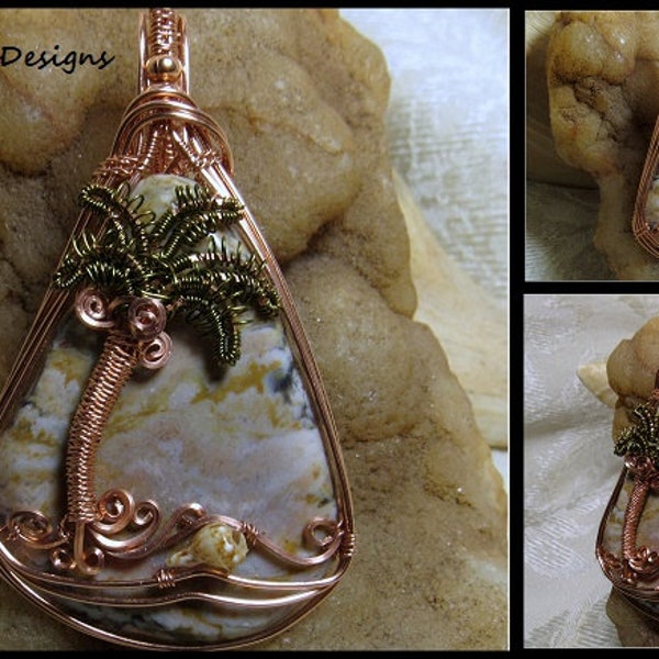 Palm Tree~~~~~~~Triple Wire Weave Palm Tree and Pendant Tutorial, Complete Detailed Photos and Instructions