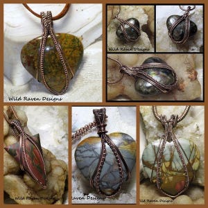 Autumn Wire Weave Pendant Tutorial image 2